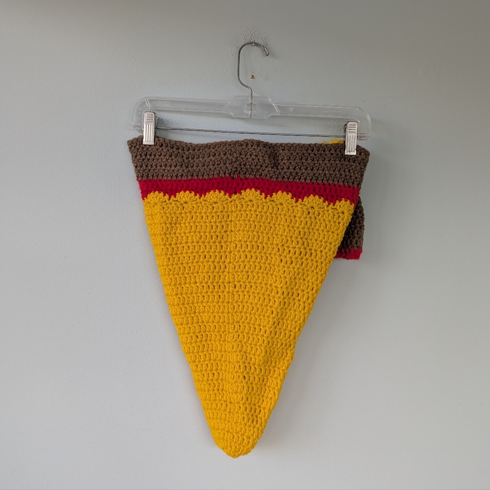 NWT Handmade Baby Infant Crochet  Pizza Costume Photo Prop Gift - Picture 9 of 11